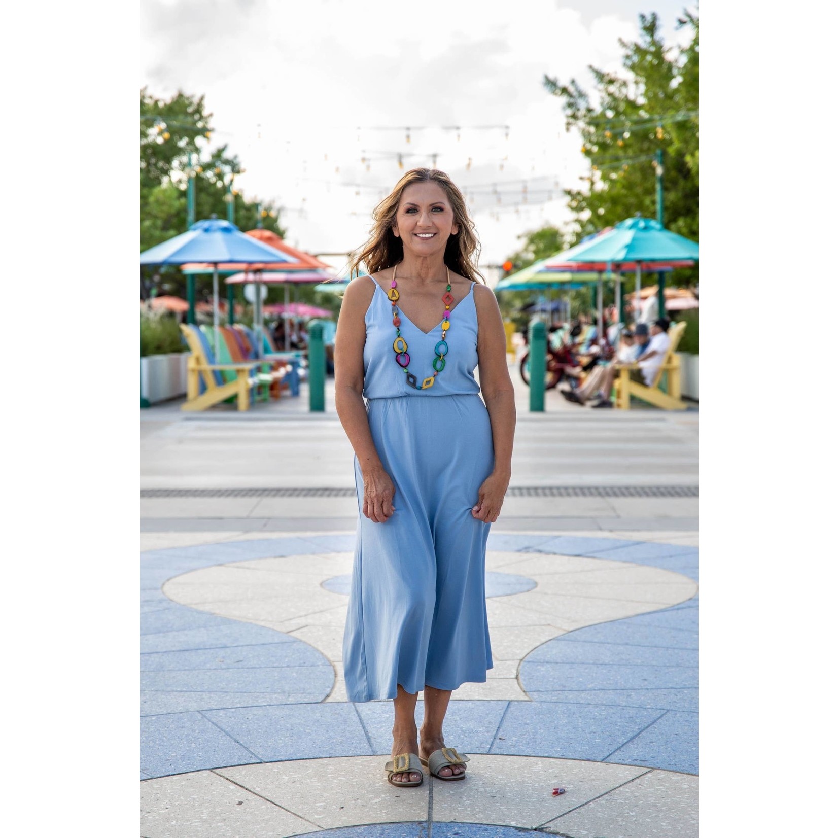 Organic Tagua Jewelry Rita Tagua Necklace in Multi