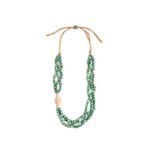 Organic Tagua Jewelry Sevilla Tagua Necklace in Celeste/Ivory