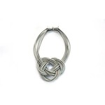 Sea Lily Silver Piano Wire Figure 8 Large Knot Bracelet