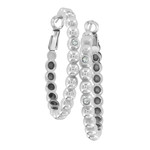 Brighton Twinkle Granulation Large Hoop Earrings