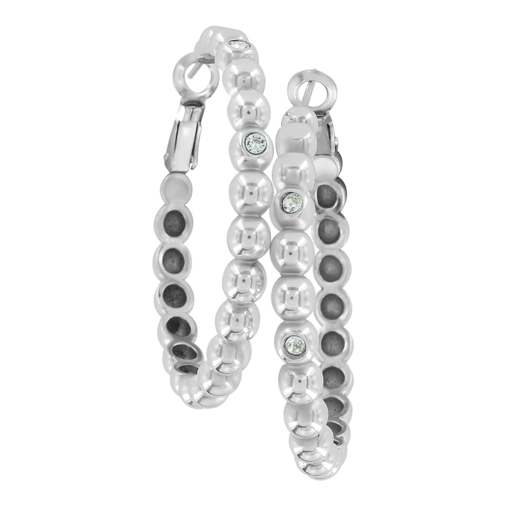 Brighton Twinkle Granulation Large Hoop Earrings