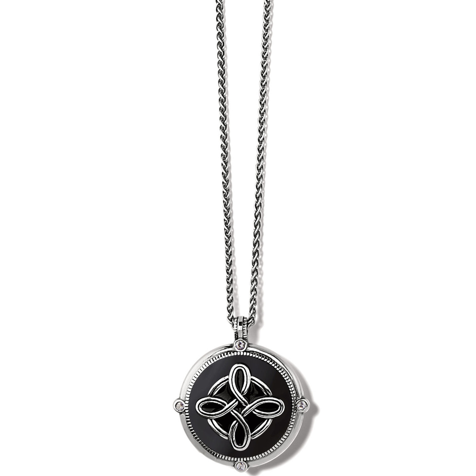 Brighton Interlok Noir Heirloom Reversible Necklace