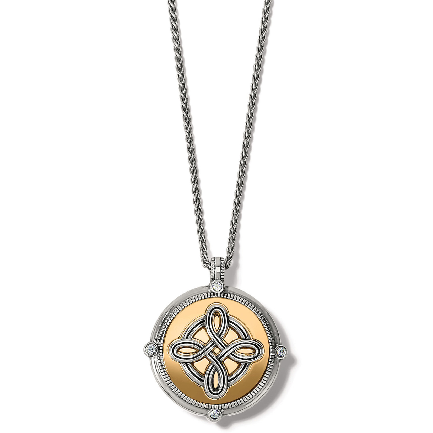 Brighton Interlok Noir Heirloom Reversible Necklace