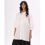 Baci Drop Slv Organic Cotton Shirtdress in White