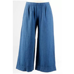 Pleated Crop Pant in Atlantic