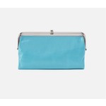 HOBO Lauren Polished Leather Wallet/Clutch in Light Aqua