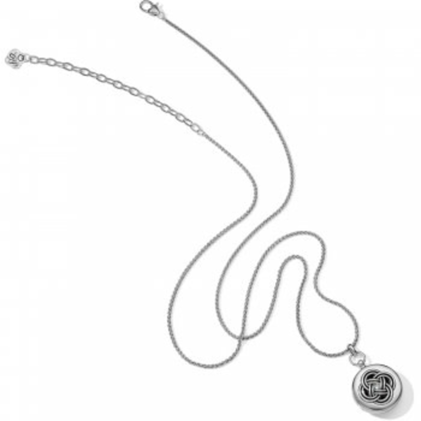 Brighton Interlok Small Round Locket Necklace