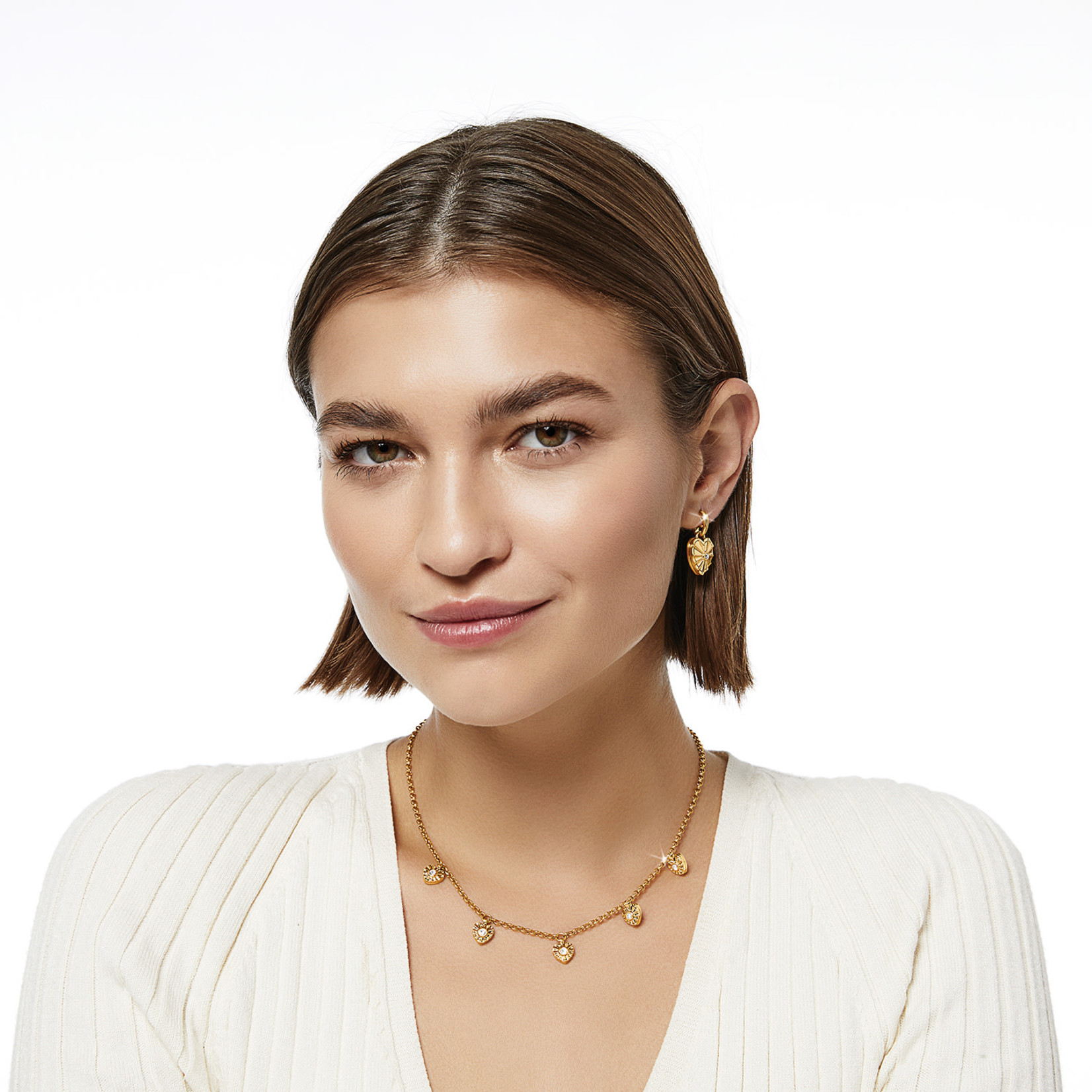 Brighton Esprit Heart Station Necklace