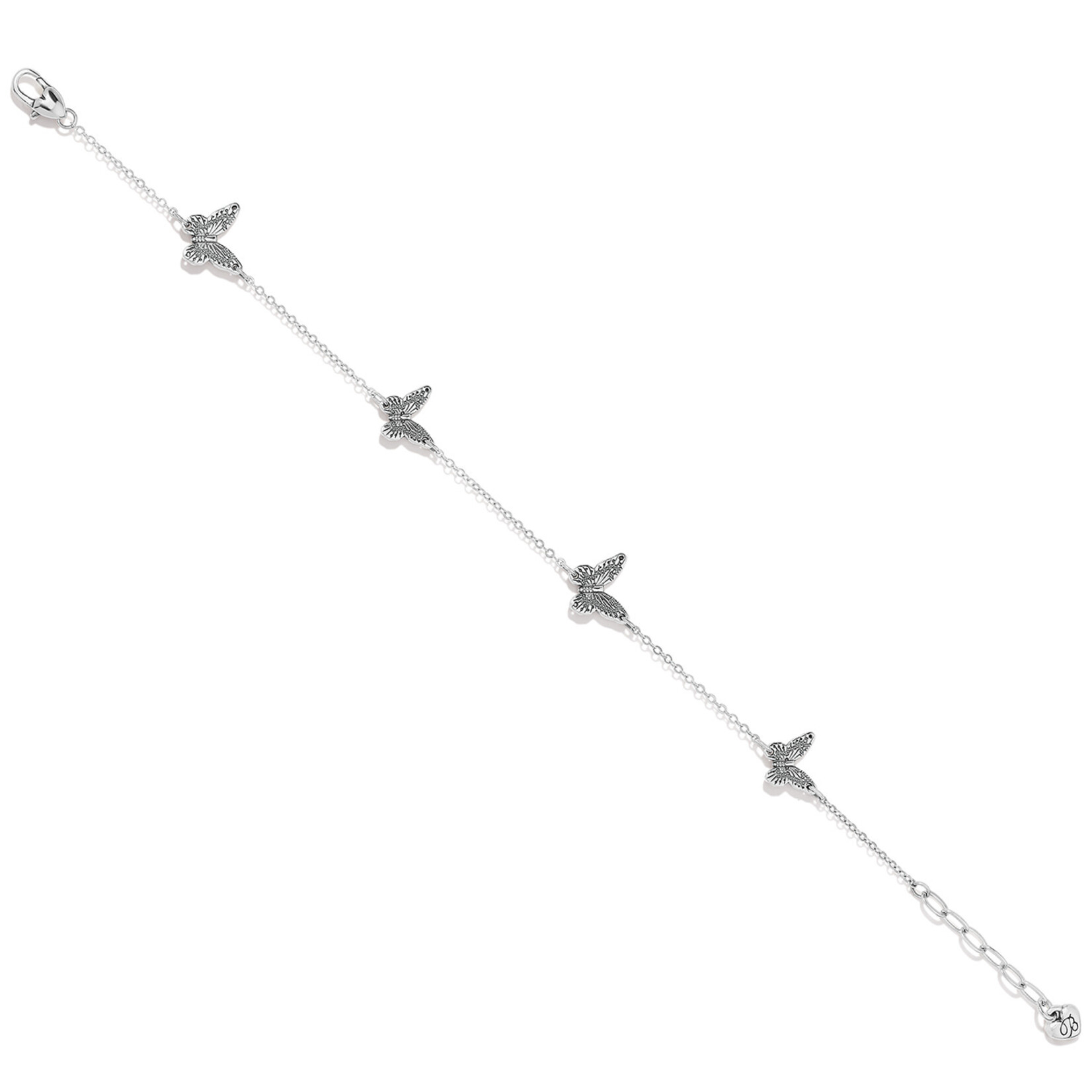 Brighton Solstice Butterfly Anklet - Silver