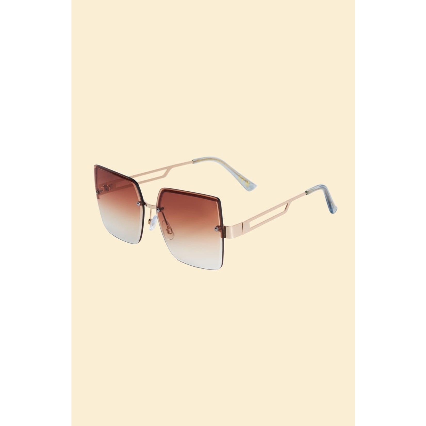 Powder Luxe Dahlia - Gold Sunglasses w/Case&Cloth