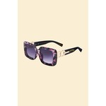 Powder Luxe Cece - Violet Tortoiseshell Sunglasses w/Case&Cloth