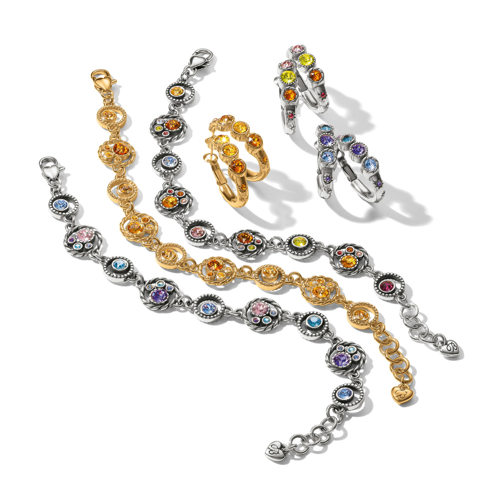 Brighton Halo Gems Trio Hoop Earrings