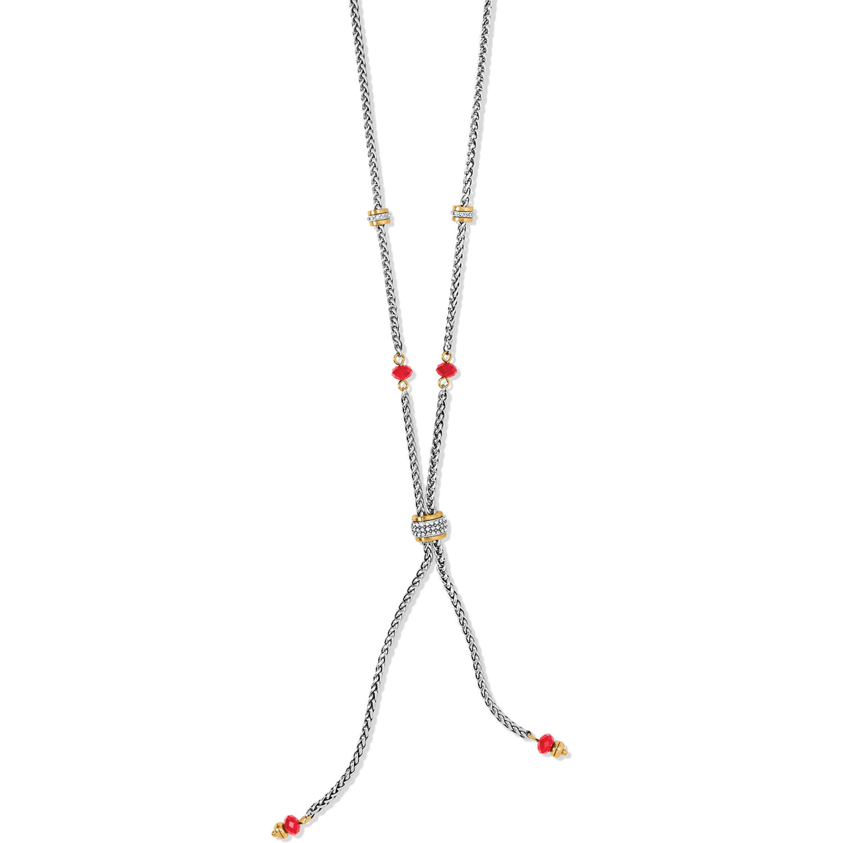Brighton Meridian Red Two Tone Petite Y Necklace