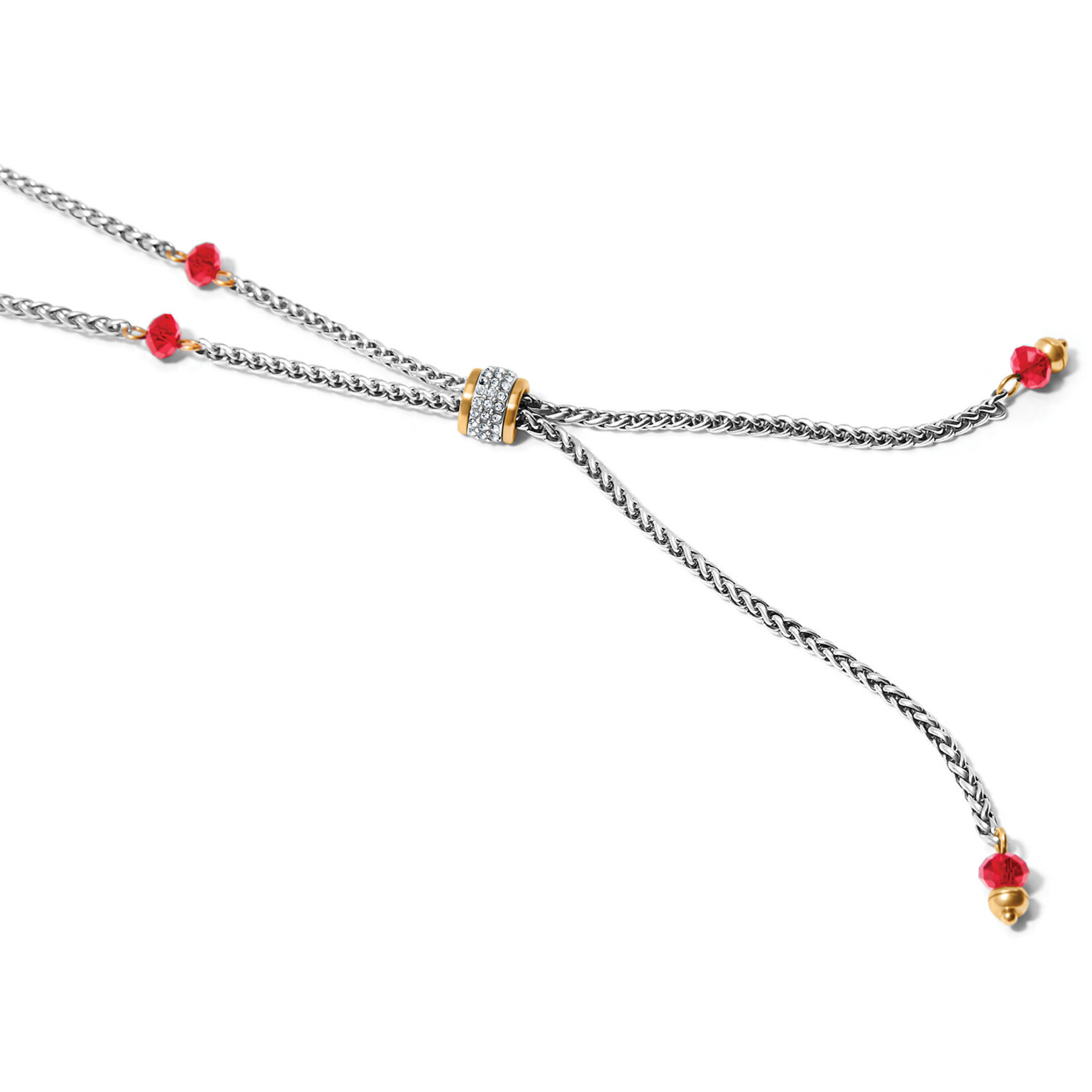 Brighton Meridian Red Two Tone Petite Y Necklace