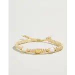 Spartina Straw Slide Bracelet Natural/Pearl