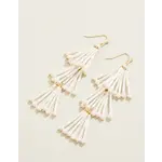 Spartina Take a Spin Earrings White