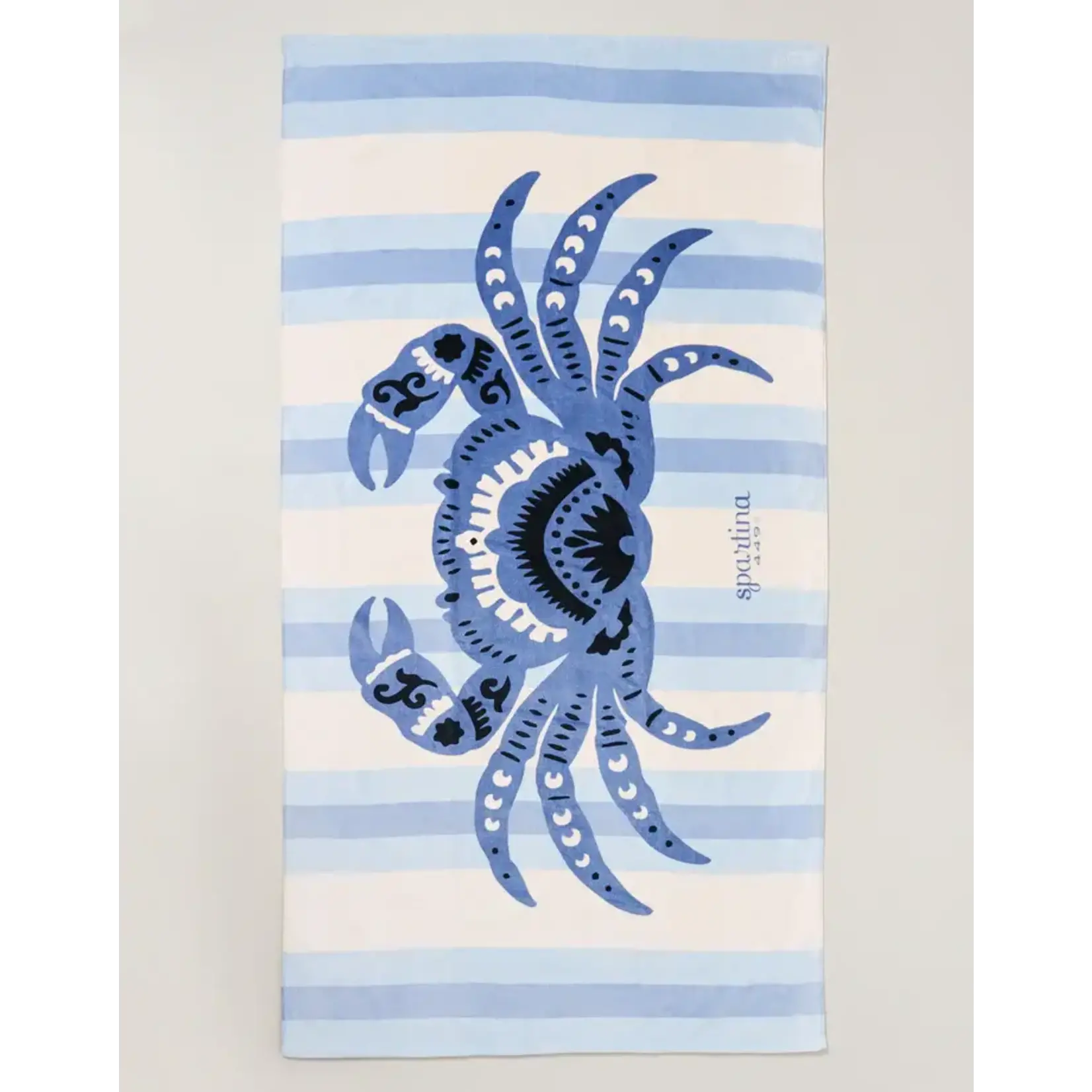 Spartina Beach Towel Blue Crab