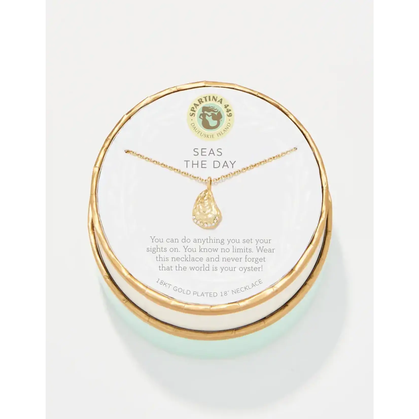 Spartina SLV Necklace 18“ Seas the Day/Oyster