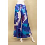 Samuel Dong Print Palazzo Pants in Periwinkle/Multi