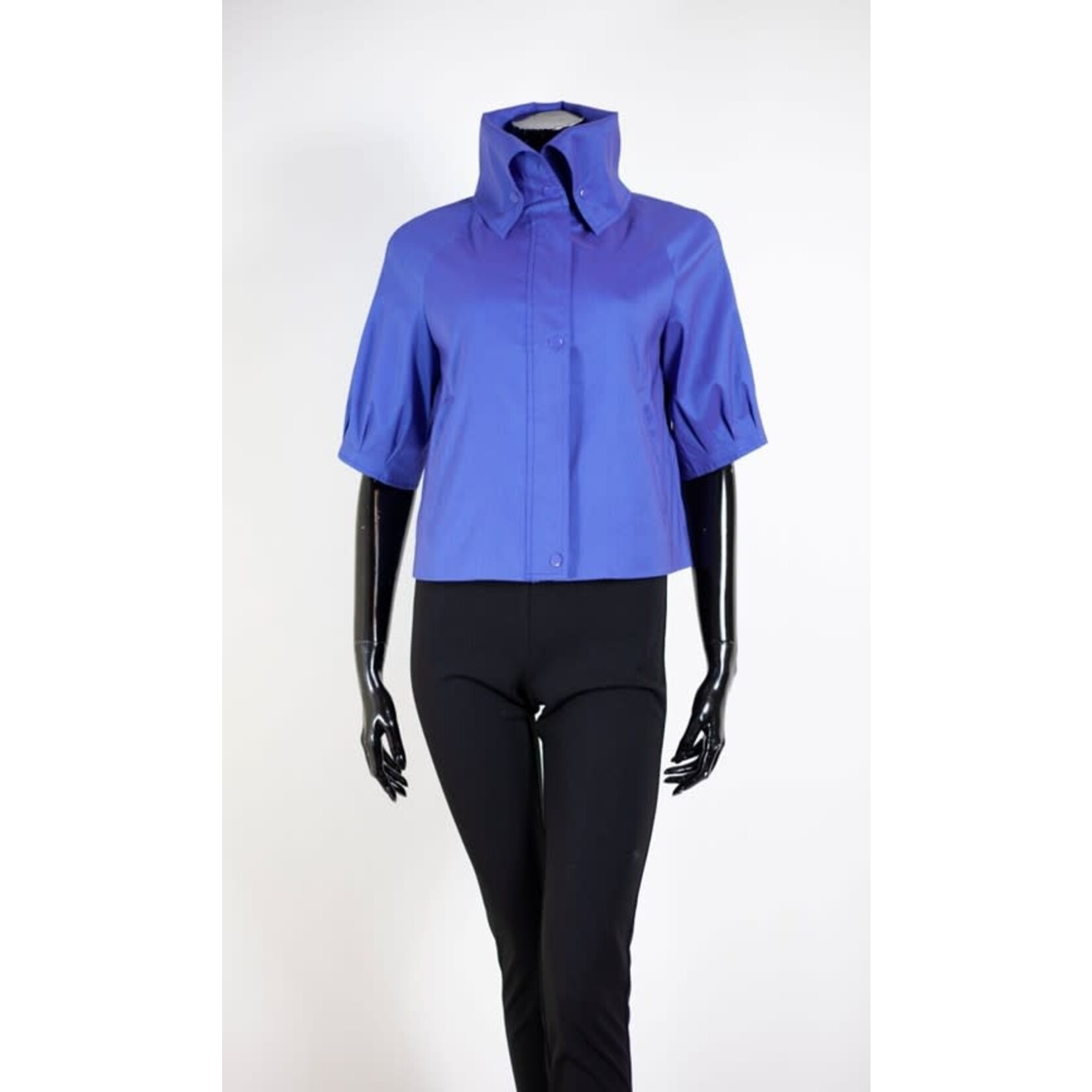Samuel Dong Cropped Jacket in Periwinkle