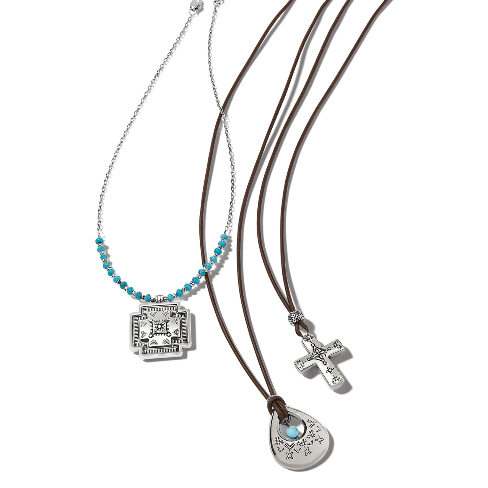 Brighton Mosaic Paseo Bead Cross Necklace
