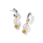 Brighton Meridian Petite Pearl 2 Tone Post Hoop