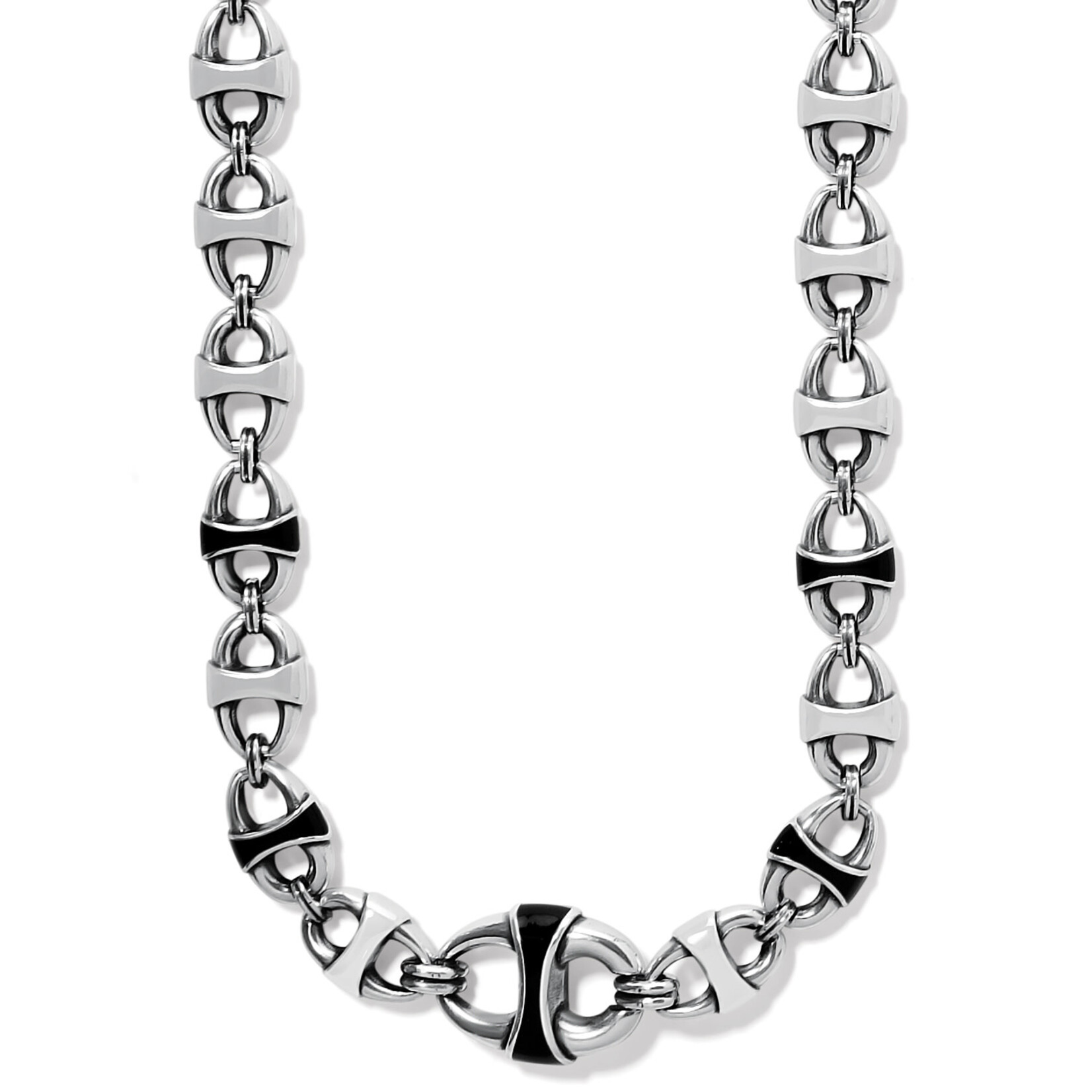 Brighton Portofino Link Black Necklace