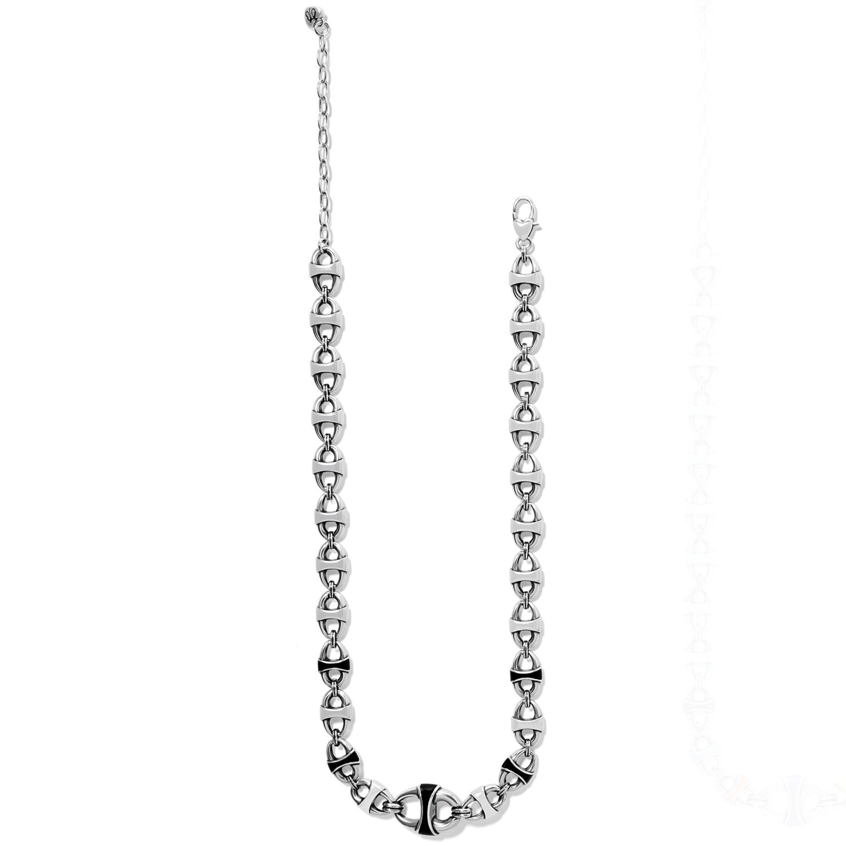 Brighton Portofino Link Black Necklace
