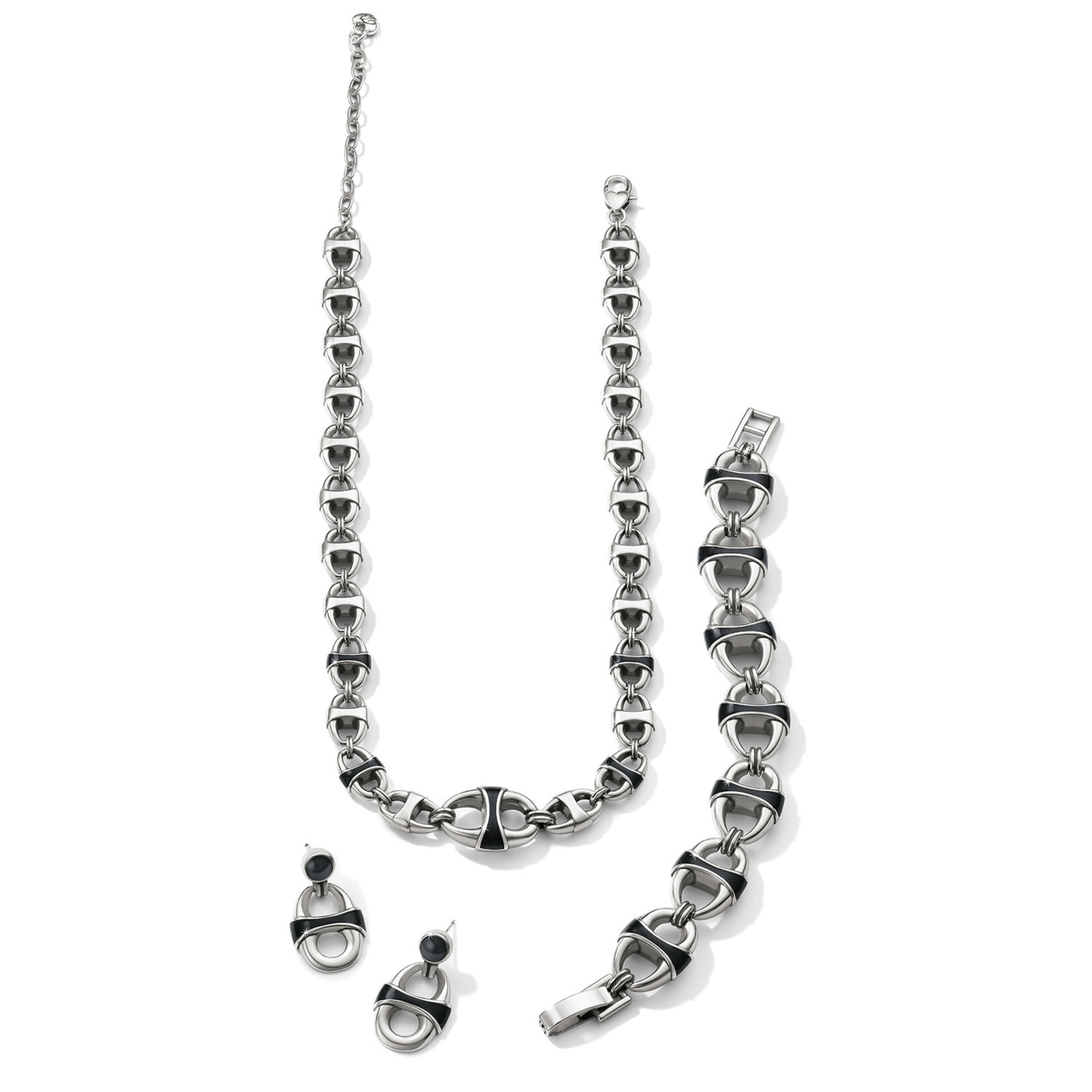 Brighton Portofino Link Black Necklace