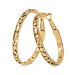 Brighton Contempo Gold Large Hoop Earrings