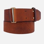 Amsterdam Heritage Belts & Bags Vera Women’s Wide Leather Belt/Double Prong Closure