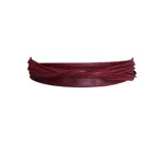 ADA Riley Leather Belt in Wine - One Size