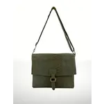 Italian’s Leather Serraje Adina (Andy) leather Shoulder Bag in Olive