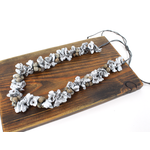 Pretty Persuasions Paper Mache’ Berry & Bud Long Necklace in Silver