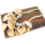 Pretty Persuasions Paper Mache’ Cala Lily Necklace in Gold