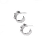 Brighton Pretty Tough Stud Post Small Hoop Earrings
