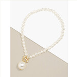 Zenzii Pearl Collar Necklace w/Large Drop Pearl