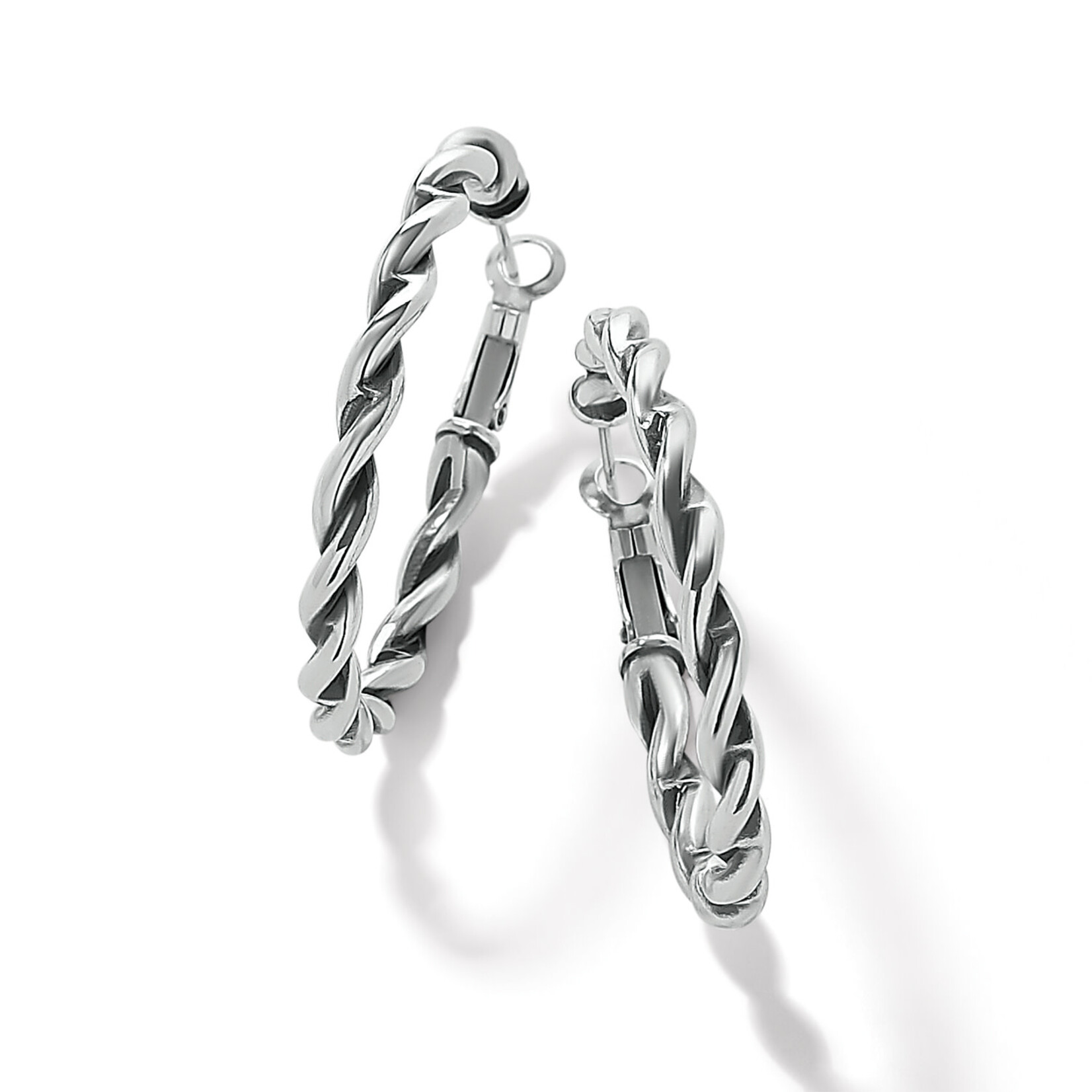 Brighton Interlok Twist Oval Hoop