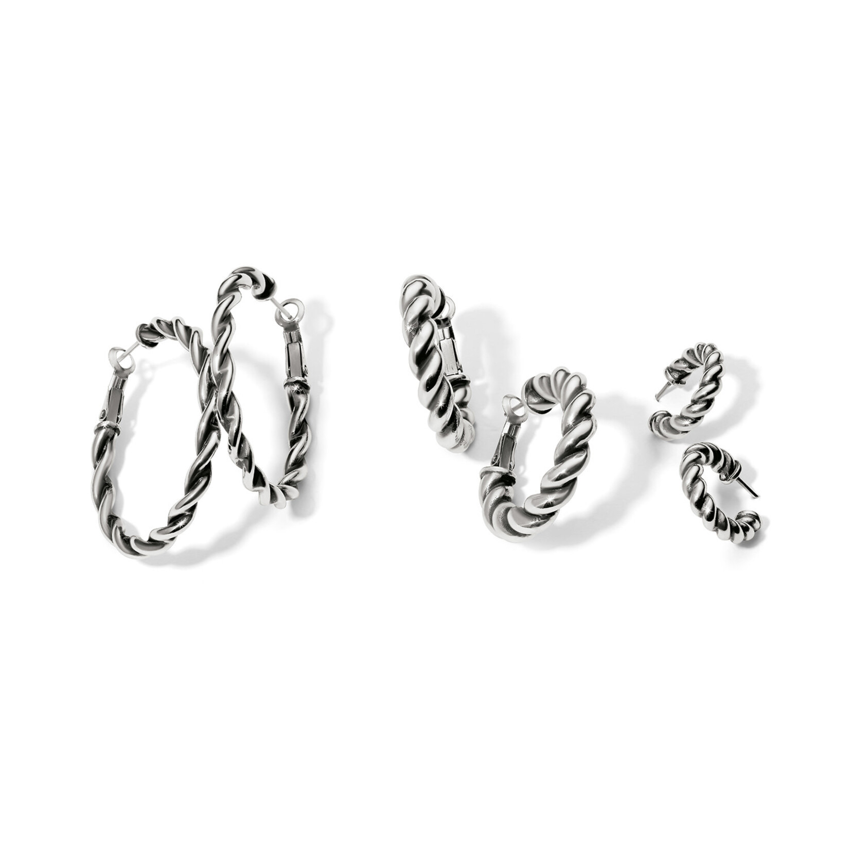Brighton Interlok Twist Oval Hoop