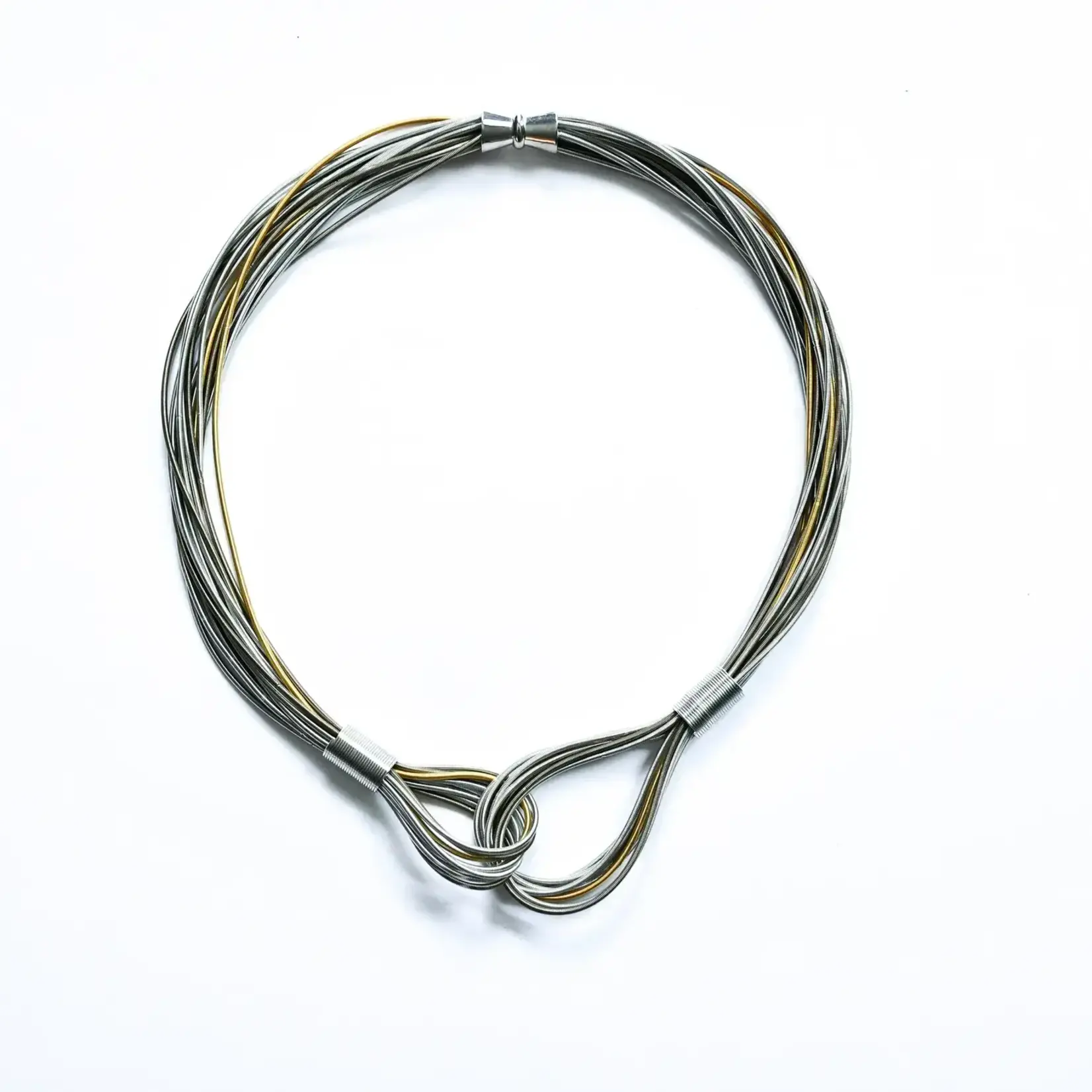 Sea Lily Multi PW Lrg Interlocking Loops Short Necklace