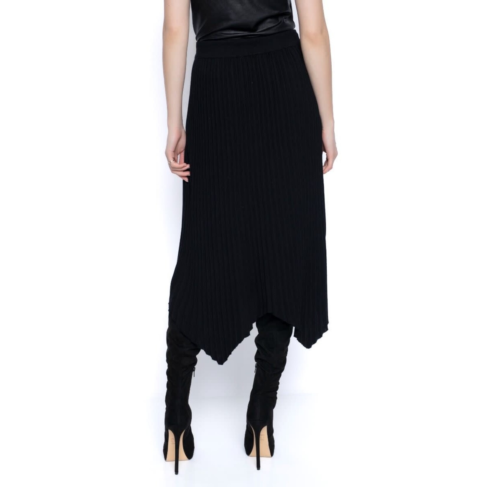 Rib Knit Flare Skirt