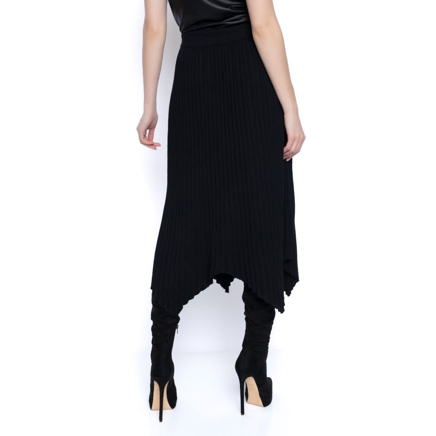 Rib Knit Flare Skirt