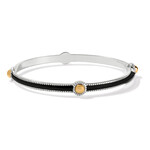 Brighton Interlok Noir Slim Bangle