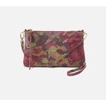 HOBO Darcy Embossed Vintage Hide Leather Wristlet/Crossbody in Abstract Foliage