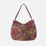HOBO Fern Printed Leather Hobo in Abstract Foliage