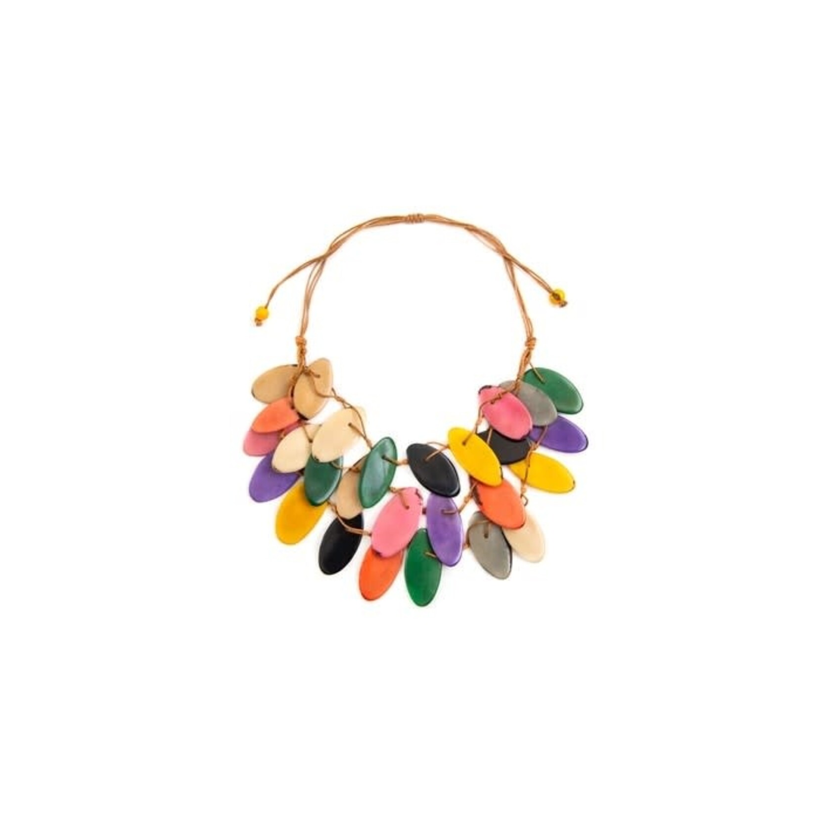 Organic Tagua Jewelry Nici Tagua Necklace in Multi