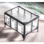 J Devlin Glass Clear Crystal Jewelry Box