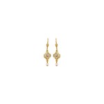 Petite Lotus Gold Earring