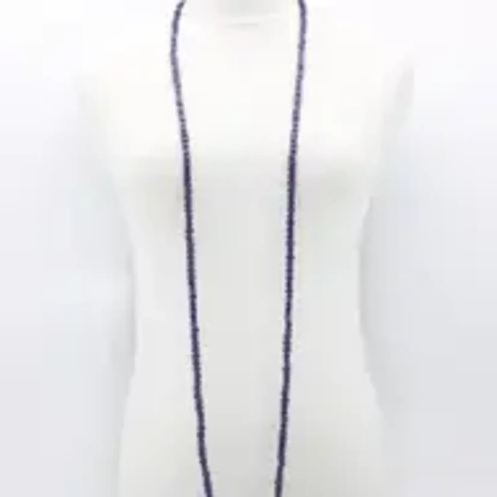 Jianhui London 10 Strand Pashmina Wood Beads Necklace - Purple