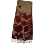 Sketched Petals Cashmink® Scarf in Latte